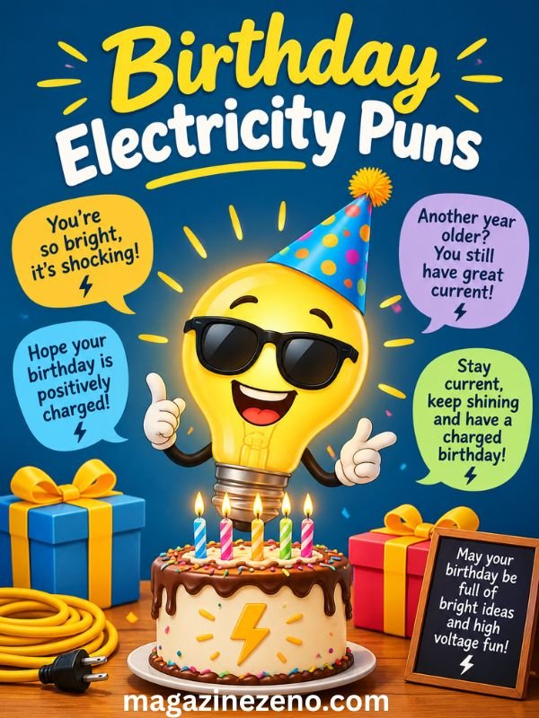 Birthday Electricity Puns