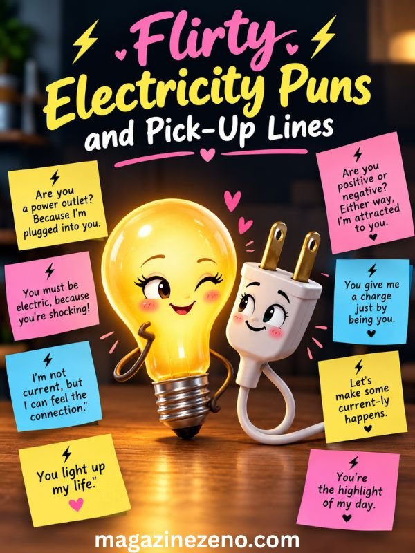 Flirty Electricity Puns and Pick-Up Lines