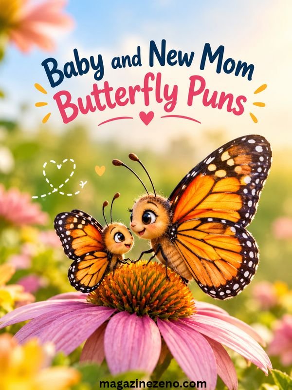 Baby and New Mom Butterfly Puns