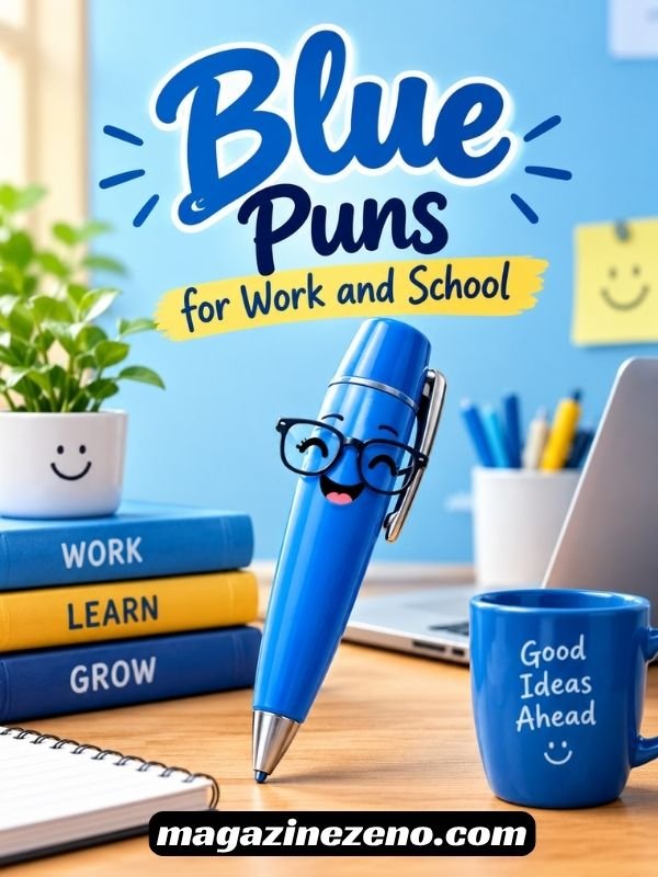 Blue Puns for Work and School