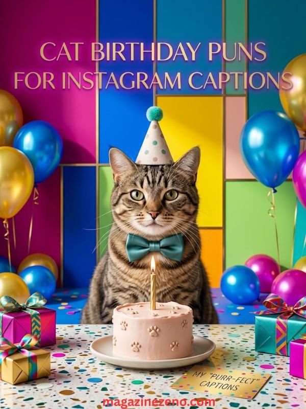 Cat Birthday Puns for Instagram Captions