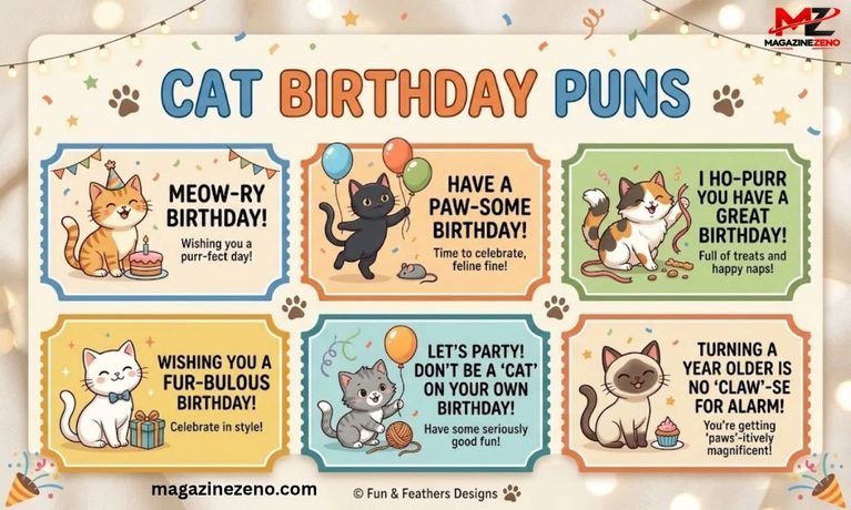 Cat Birthday Puns_ 80+ Claw-some Lines for Cards & Captions