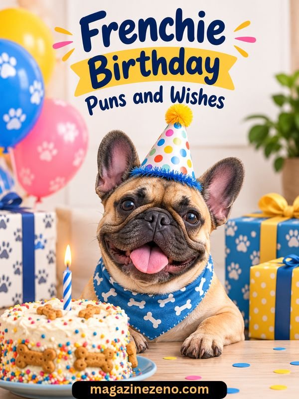 Frenchie Birthday Puns and Wishes