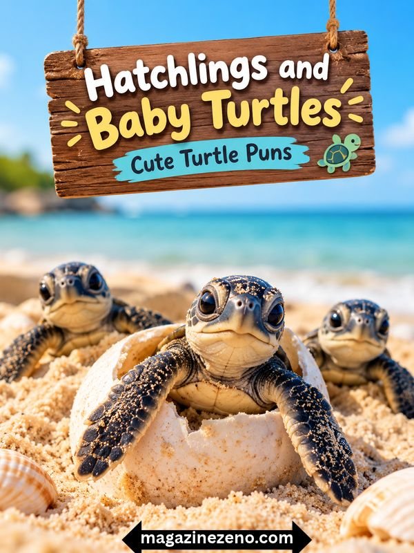 Hatchlings and Baby Turtles: Cute Turtle Puns