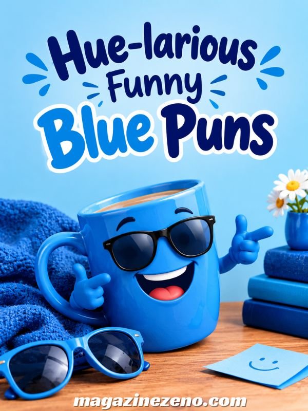 Hue-larious Funny Blue Puns