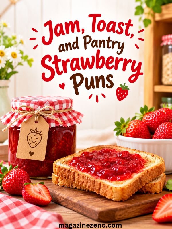 Jam, Toast, and Pantry Strawberry Puns
