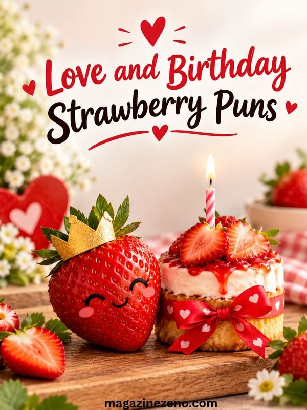 Love and Birthday Strawberry Puns