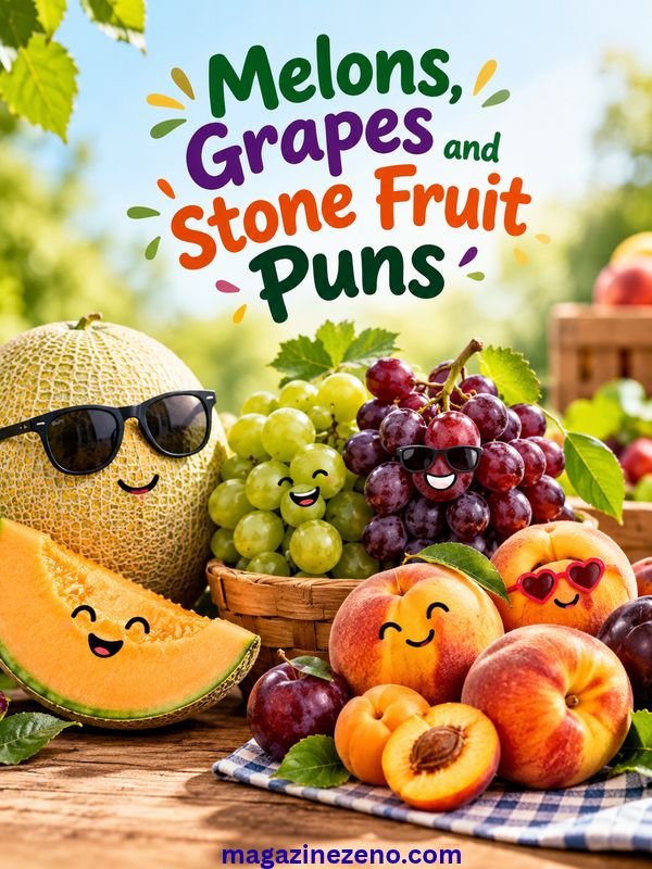 Melons, Grapes and Stone Fruit Puns