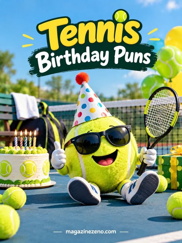 Tennis Birthday Puns